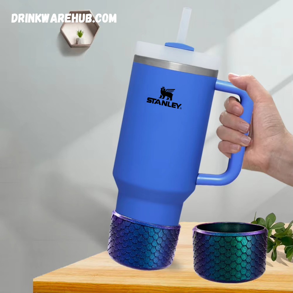 Mermaid Silicone Boot for Stanley 40oz Tumbler – Gold
