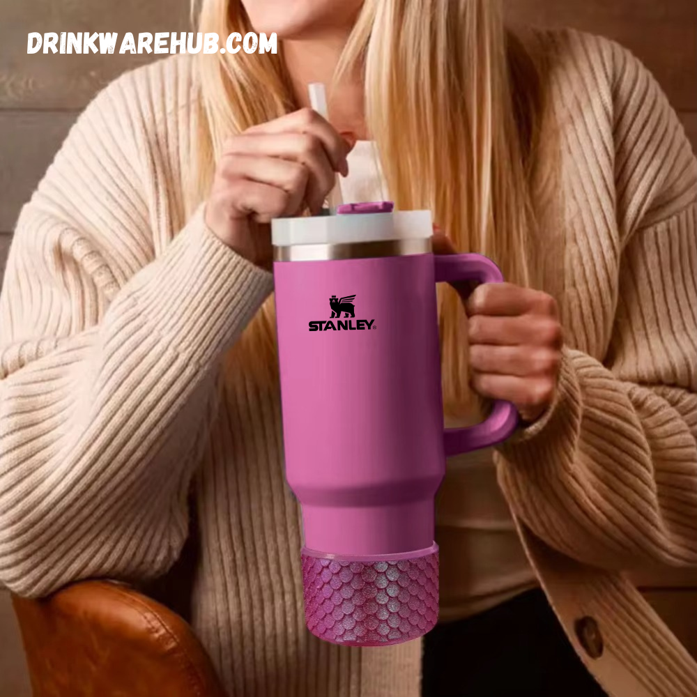 Mermaid Silicone Boot for Stanley 40oz Tumbler – Gold
