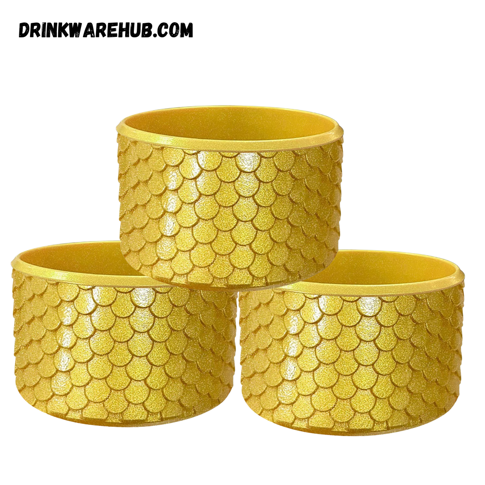 Mermaid Silicone Boot for Stanley 40oz Tumbler – Gold