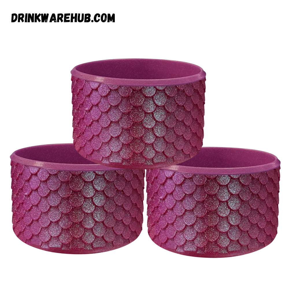 Mermaid Silicone Boot for Stanley 40oz Tumbler – Wine Red