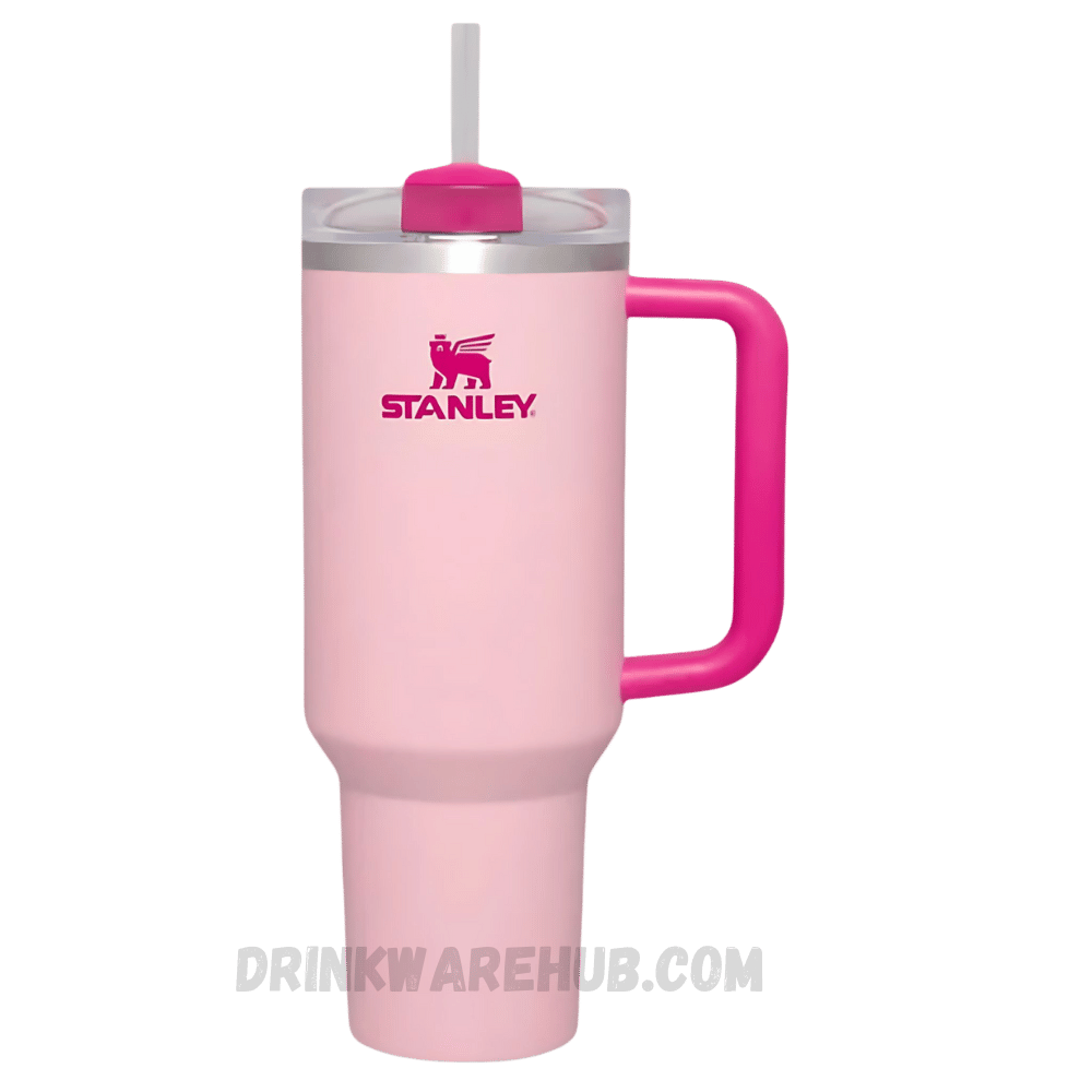 Stanley Tumbler Flamingo Pink 40 OZ – Elegant insulated tumbler in a soft flamingo pink shade. Designed to keep beverages hot or cold for hours, perfect for stylish hydration on the go.