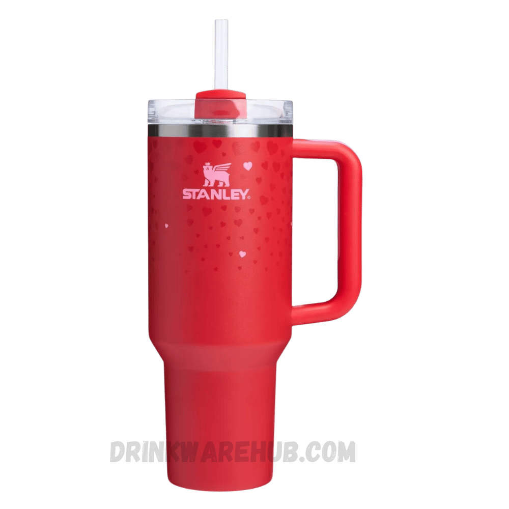 Stanley Tumbler Target Red Valentine's Day 40 OZ – Limited edition vibrant red tumbler designed for Valentine’s Day. Insulated to keep drinks hot or cold, perfect for gifting and daily use.