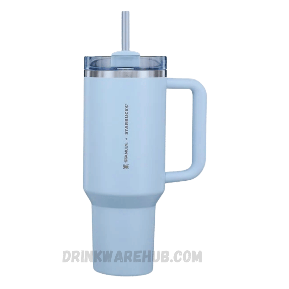 Stanley Quencher Flowstate Mug X Starbucks Spring Blue 40 OZ – Exclusive Starbucks collaboration featuring a refreshing spring blue insulated cup. This Stanley Flowstate Quencher keeps drinks hot or cold for hours, ideal for daily hydration, travel, and collectors.