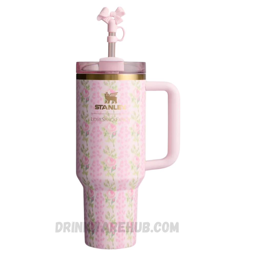 Stanley X LoveShackFancy 40 OZ Tumbler Ribbon Rosa