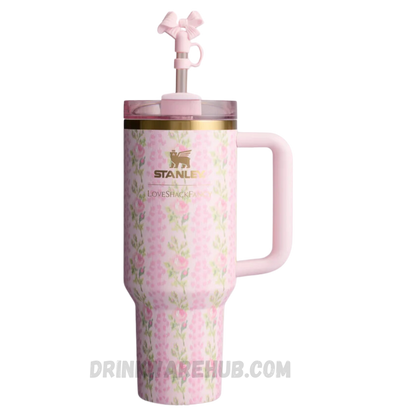 Stanley X LoveShackFancy 40 OZ Tumbler Everblooming Rosettes