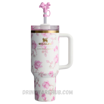 Stanley X LoveShackFancy 40 OZ Tumbler Rosa Beaux Pink