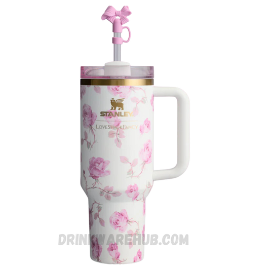 Stanley X LoveShackFancy 40 OZ Tumbler Ribbon Rosa