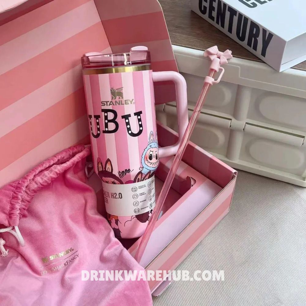 Stanley Labubu Pink Monster Kawaii drinkware collectible perfect for gifting