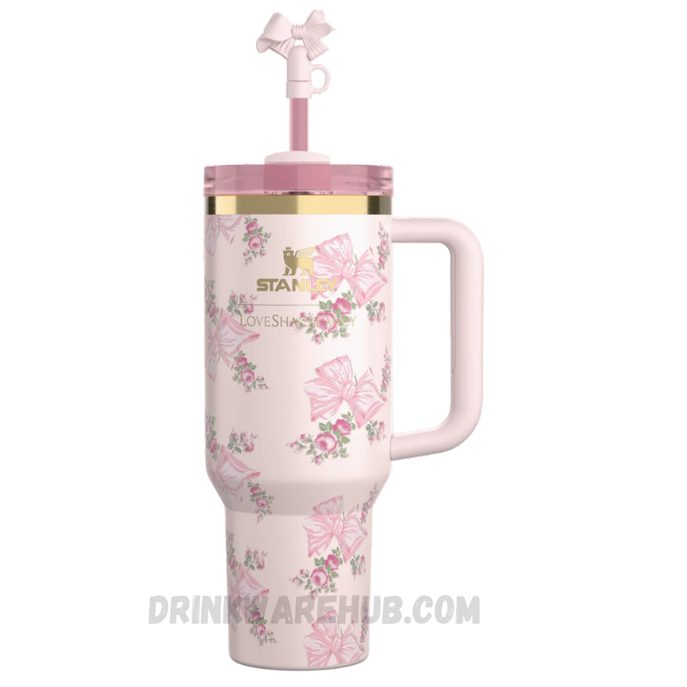 Stanley X LoveShackFancy 40 OZ Tumbler Everblooming Rosettes