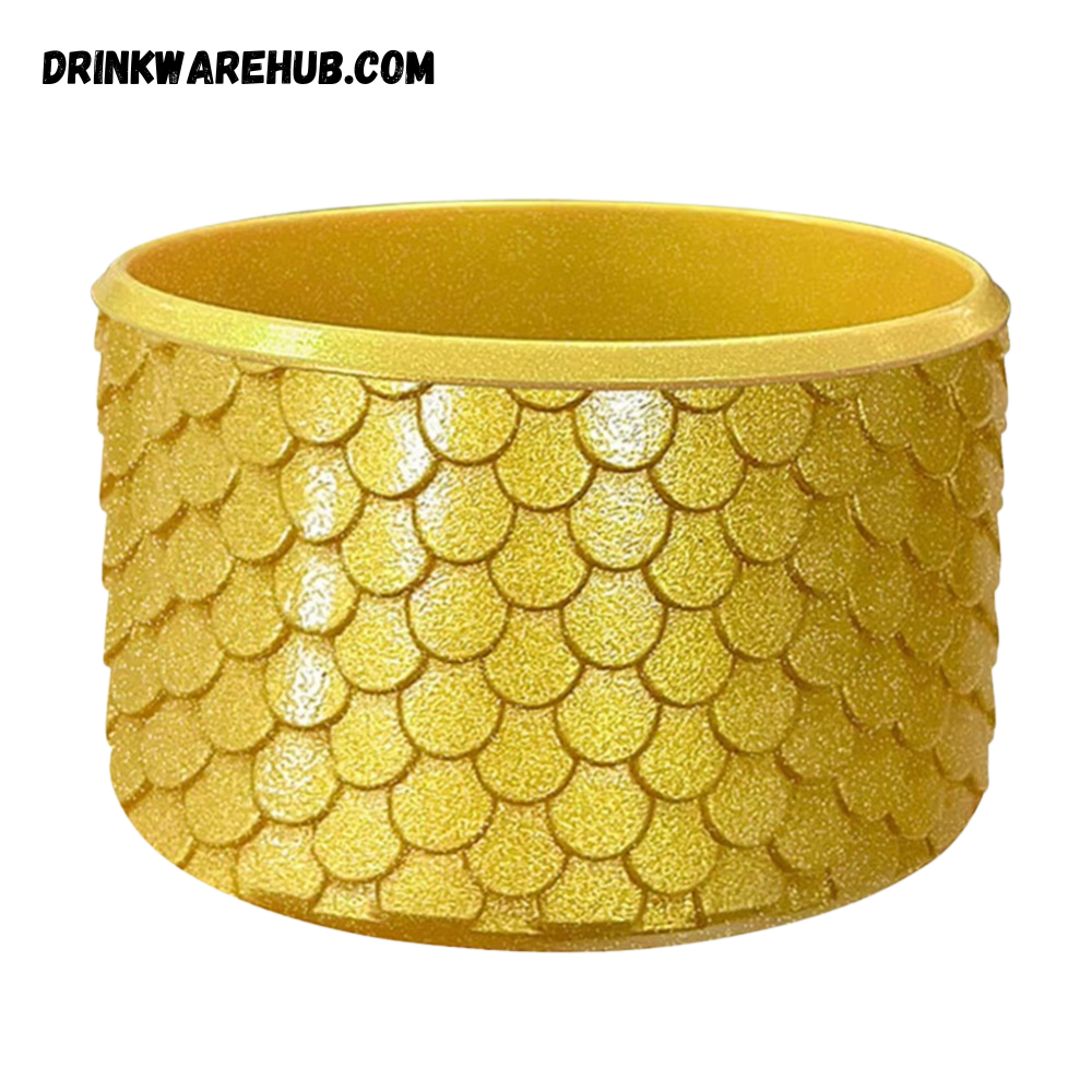 Mermaid Silicone Boot for Stanley 40oz Tumbler – Gold