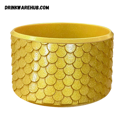 Mermaid Silicone Boot for Stanley 40oz Tumbler – Gold
