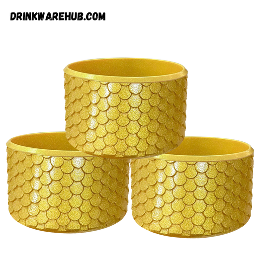 Mermaid Silicone Boot for Stanley 40oz Tumbler – Gold