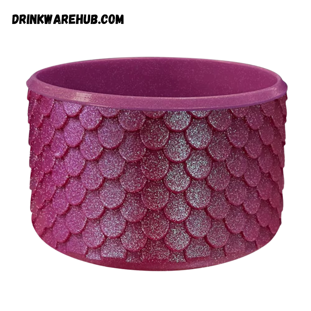 Mermaid Silicone Boot for Stanley 40oz Tumbler – Wine Red