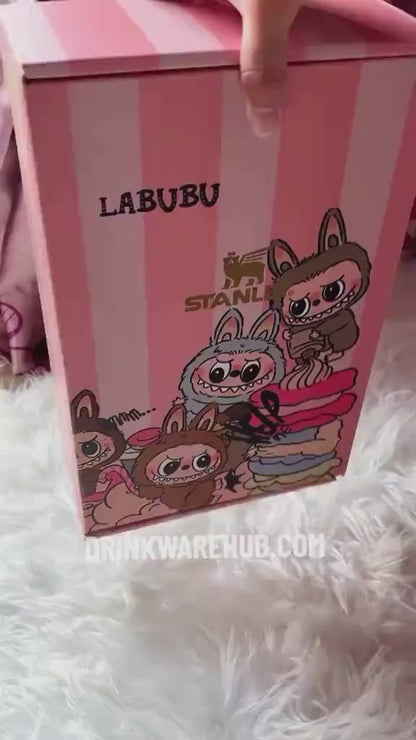 Stanley Labubu Pink Stripes 40 OZ Cup - Limited Edition Tumbler