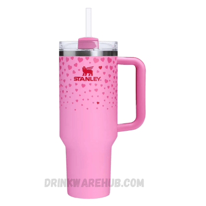 Stanley Tumbler Target Pink Valentine's Day 40 OZ – Limited edition pink tumbler, perfect for Valentine’s Day gifting. Insulated design keeps drinks hot or cold, ideal for on-the-go hydration.