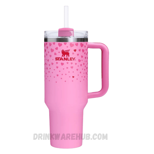 Stanley Tumbler Target Pink Valentine's Day 40 OZ – Limited edition pink tumbler, perfect for Valentine’s Day gifting. Insulated design keeps drinks hot or cold, ideal for on-the-go hydration.
